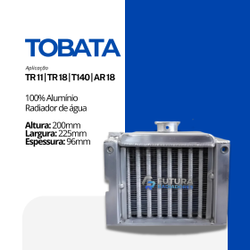 Radiador água Tobata TR em 100% alumínio fabricado pela Futura